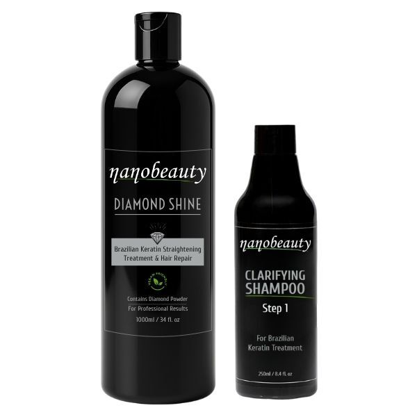 Nanobeauty Diamond Shine Keratin Treatment Kit 1L 250ml, imported from the UK