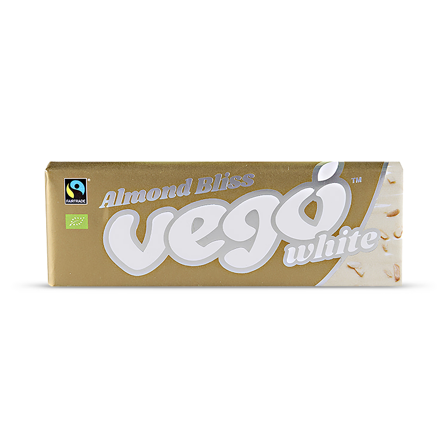 Vegan White Chocolate Alternative Bar with Almonds 50g