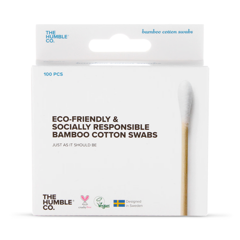 Bamboo Cotton Swabs White 100 Pieces