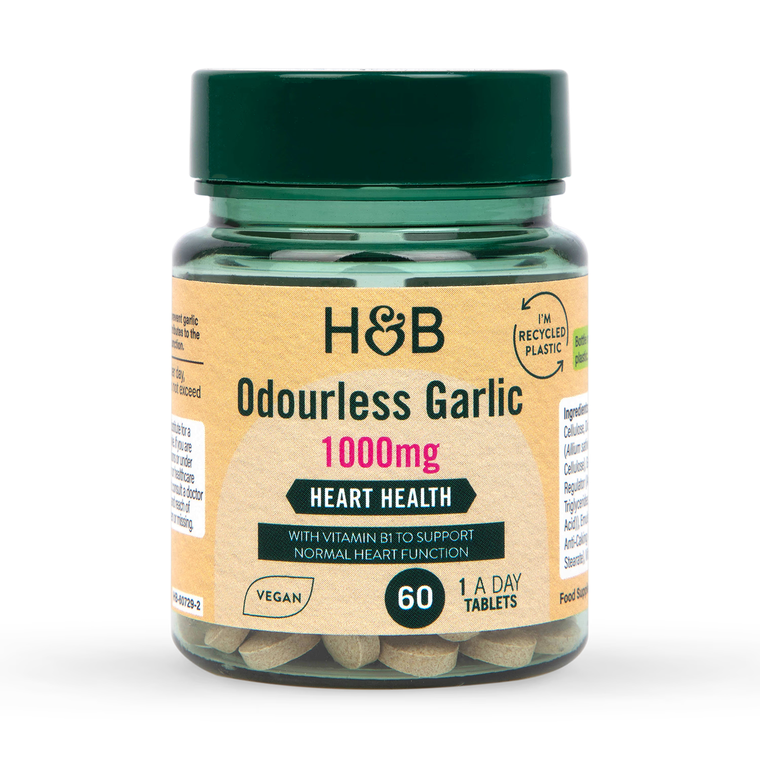 Holland Barrett Enteric Coated Odourless Garlic 1000mg 60 Tablets