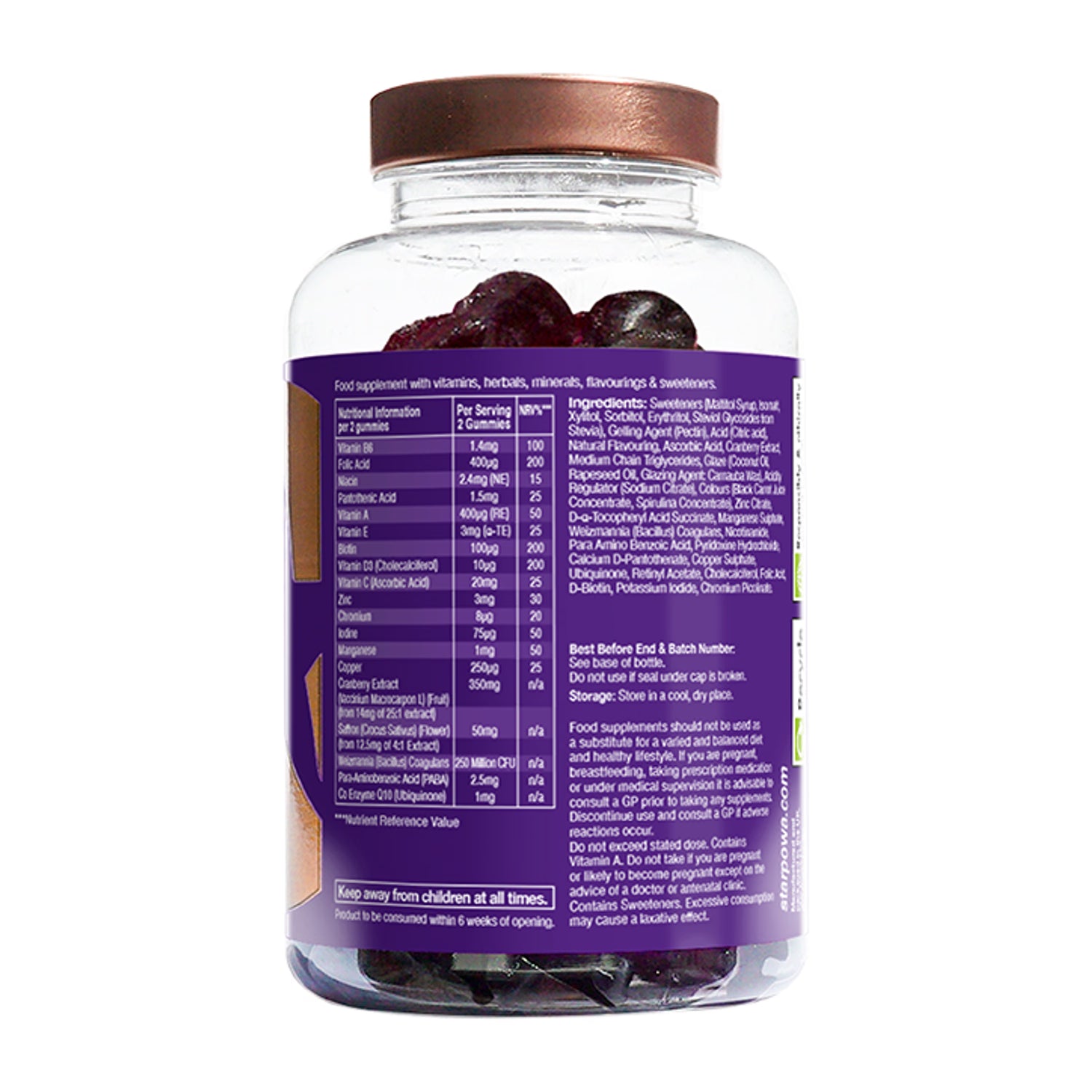 Postmenopause Support Vitamin and Mineral Supplements 60 Gummies