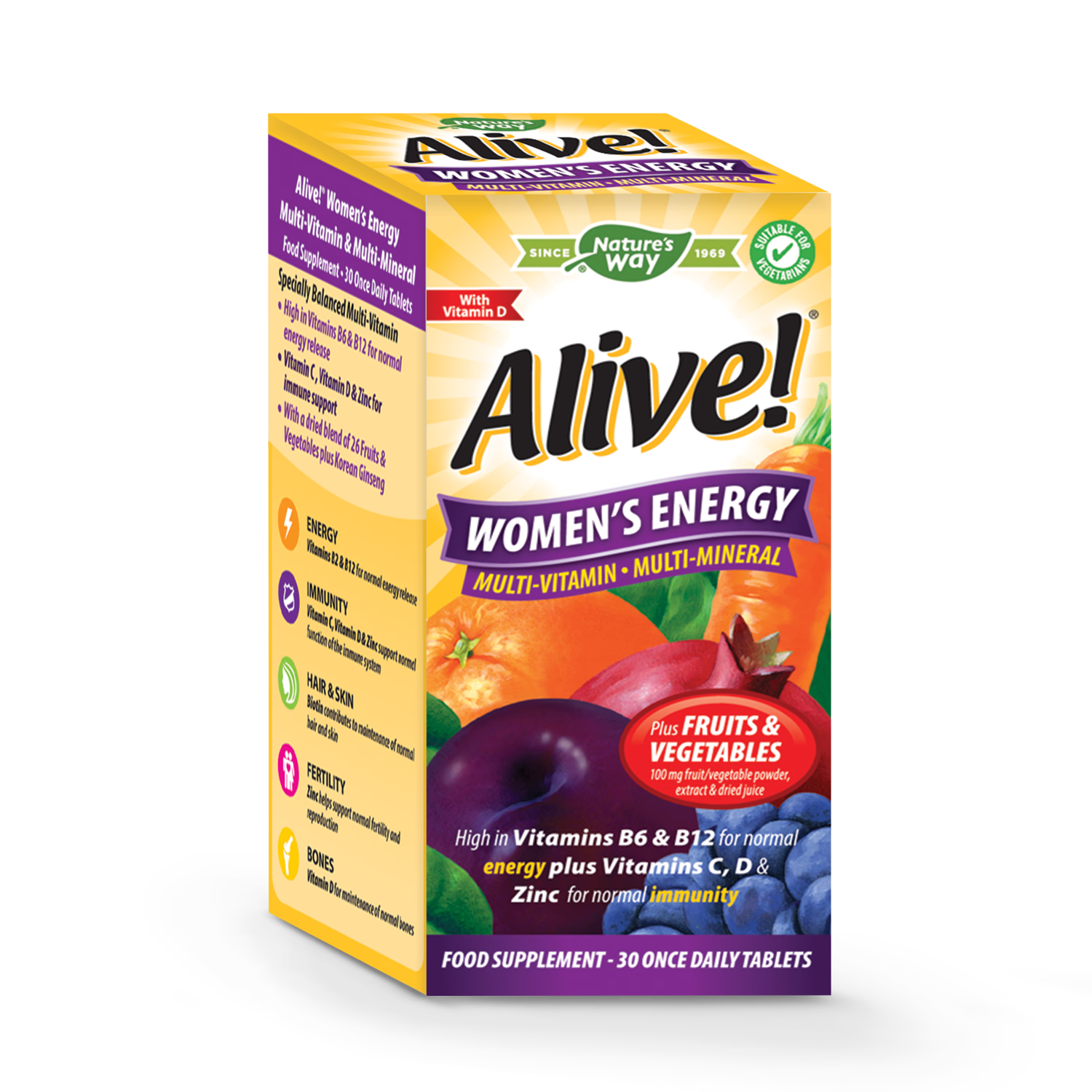 Energy and Immunity Multivitamin for Women 30 Tablets