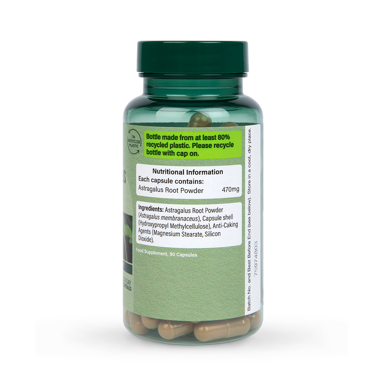 Holland Barrett Astragalus 470mg 90 Capsules