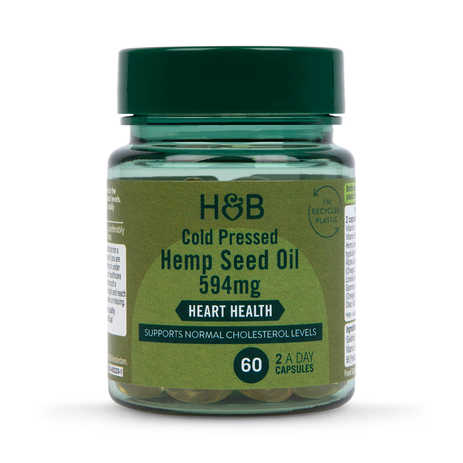 Holland Barrett Hemp Seed Oil 60 Capsules
