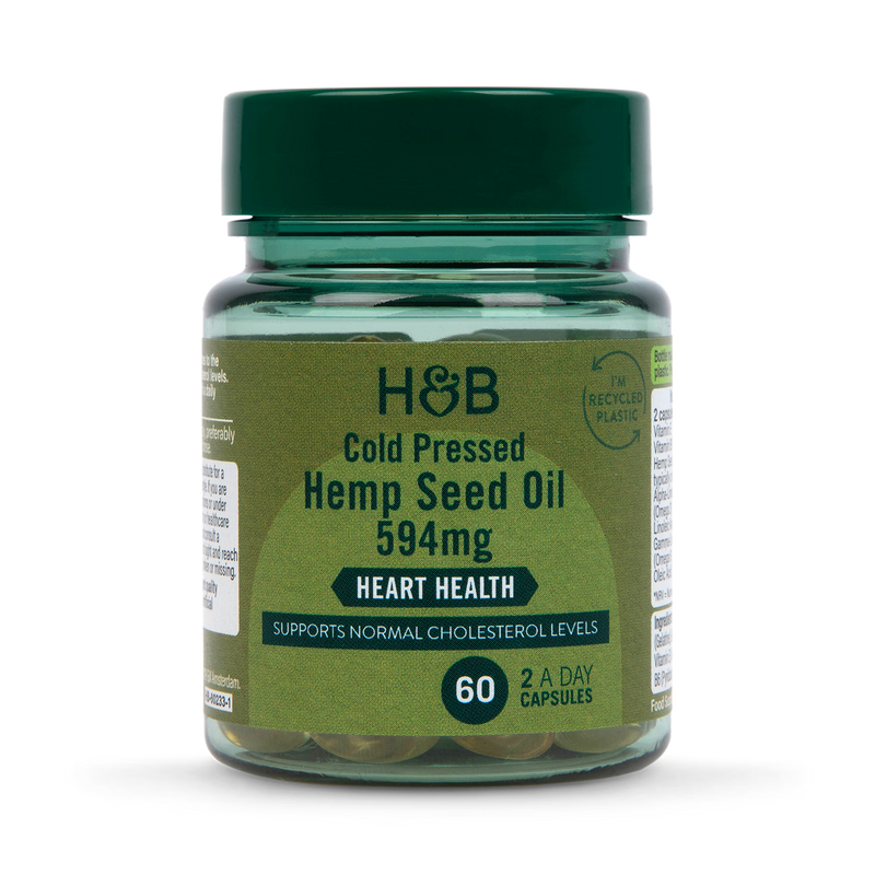 Holland Barrett Hemp Seed Oil 60 Capsules