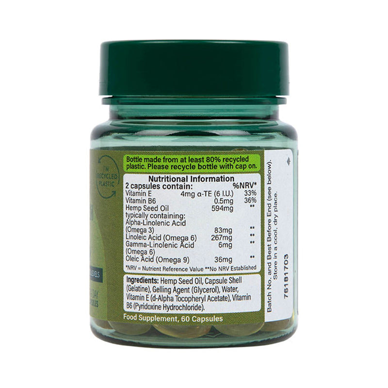 Holland Barrett Hemp Seed Oil 60 Capsules