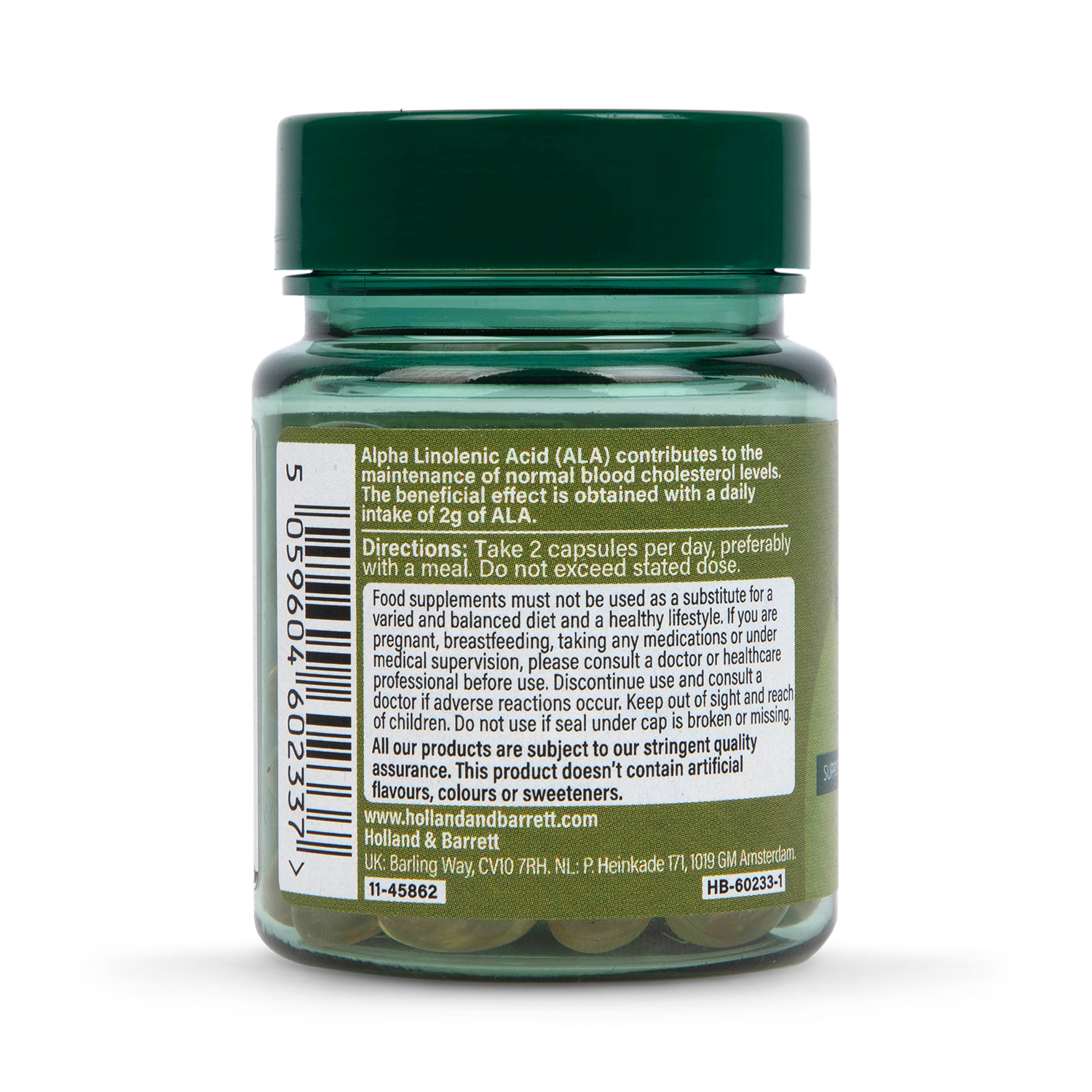 Holland Barrett Hemp Seed Oil 60 Capsules