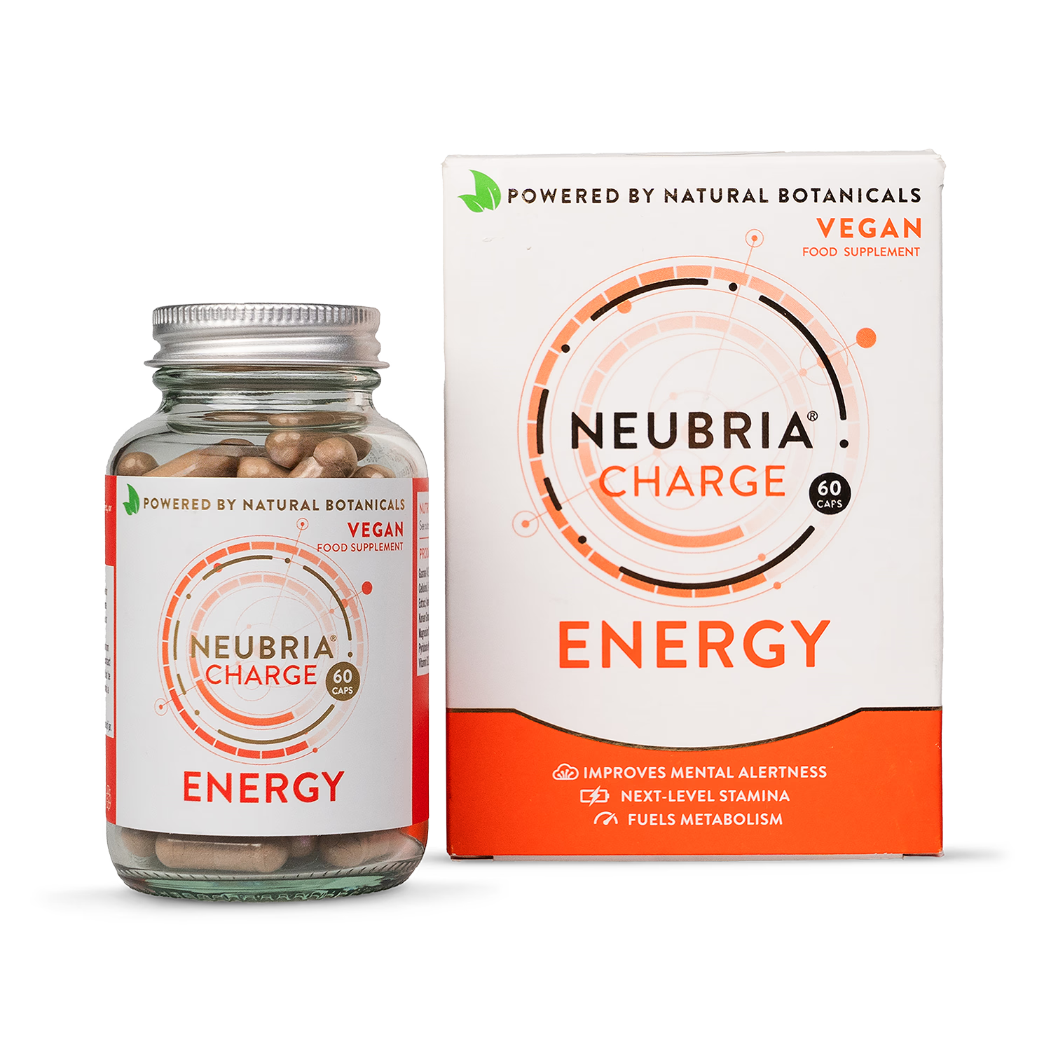 Vegan Energy and Mental Alertness Capsules 60 Count