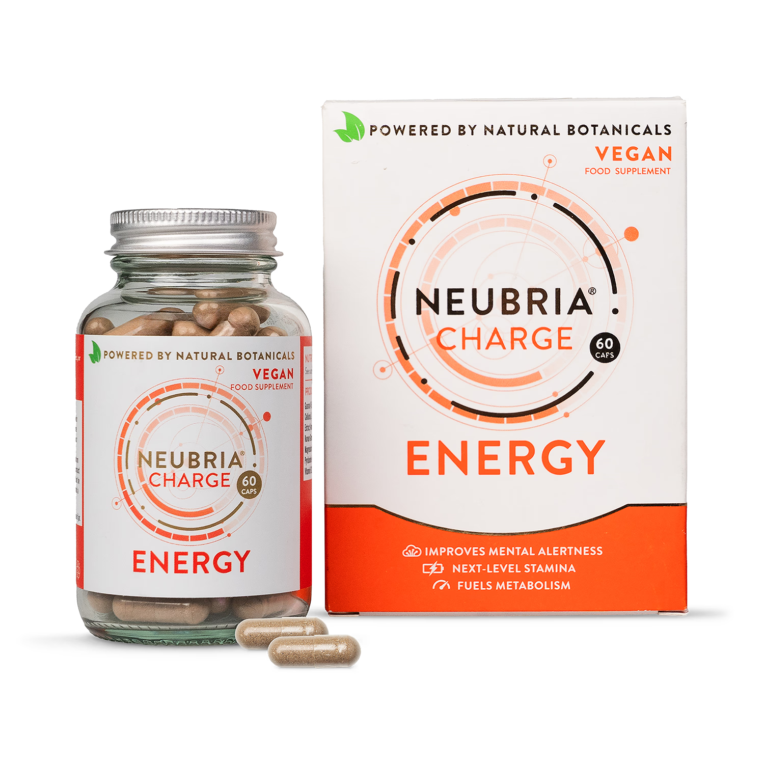 Vegan Energy and Mental Alertness Capsules 60 Count