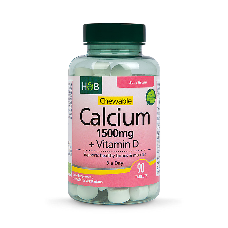 Holland Barrett Chewable Calcium Vitamin D 90 Tablets