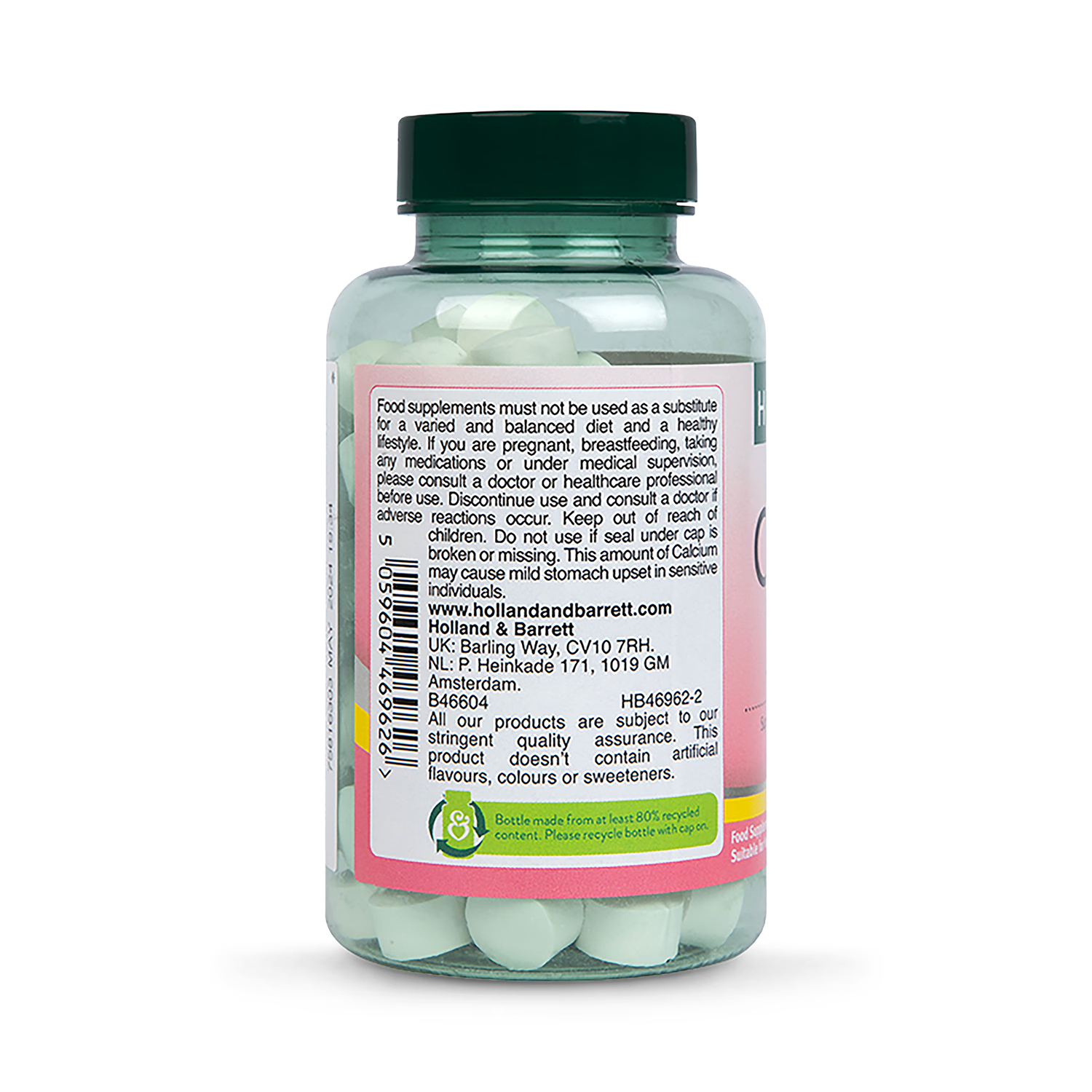 Holland Barrett Chewable Calcium Vitamin D 90 Tablets