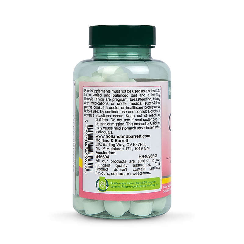 Holland Barrett Chewable Calcium Vitamin D 90 Tablets