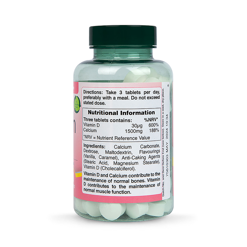 Holland Barrett Chewable Calcium Vitamin D 90 Tablets
