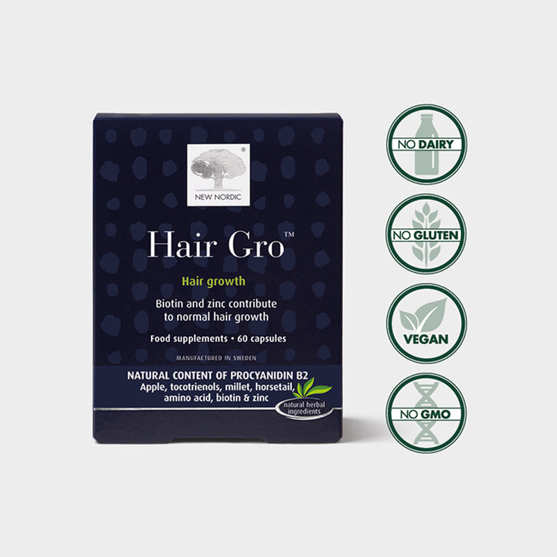 Hair Growth Support Supplement with Biotin and Zinc 60 Tablets