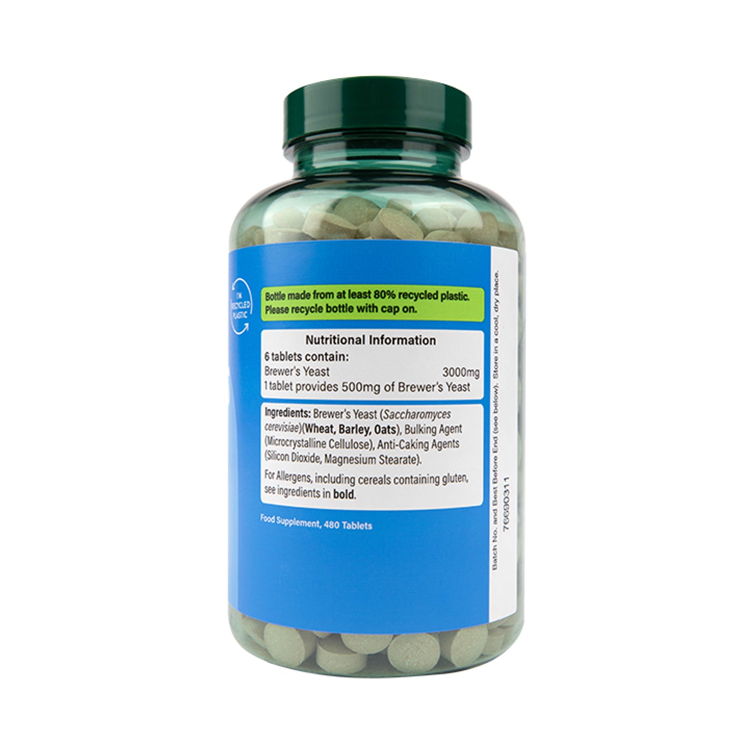Holland Barrett Debittered Brewers Yeast 3000mg 480 Tablets