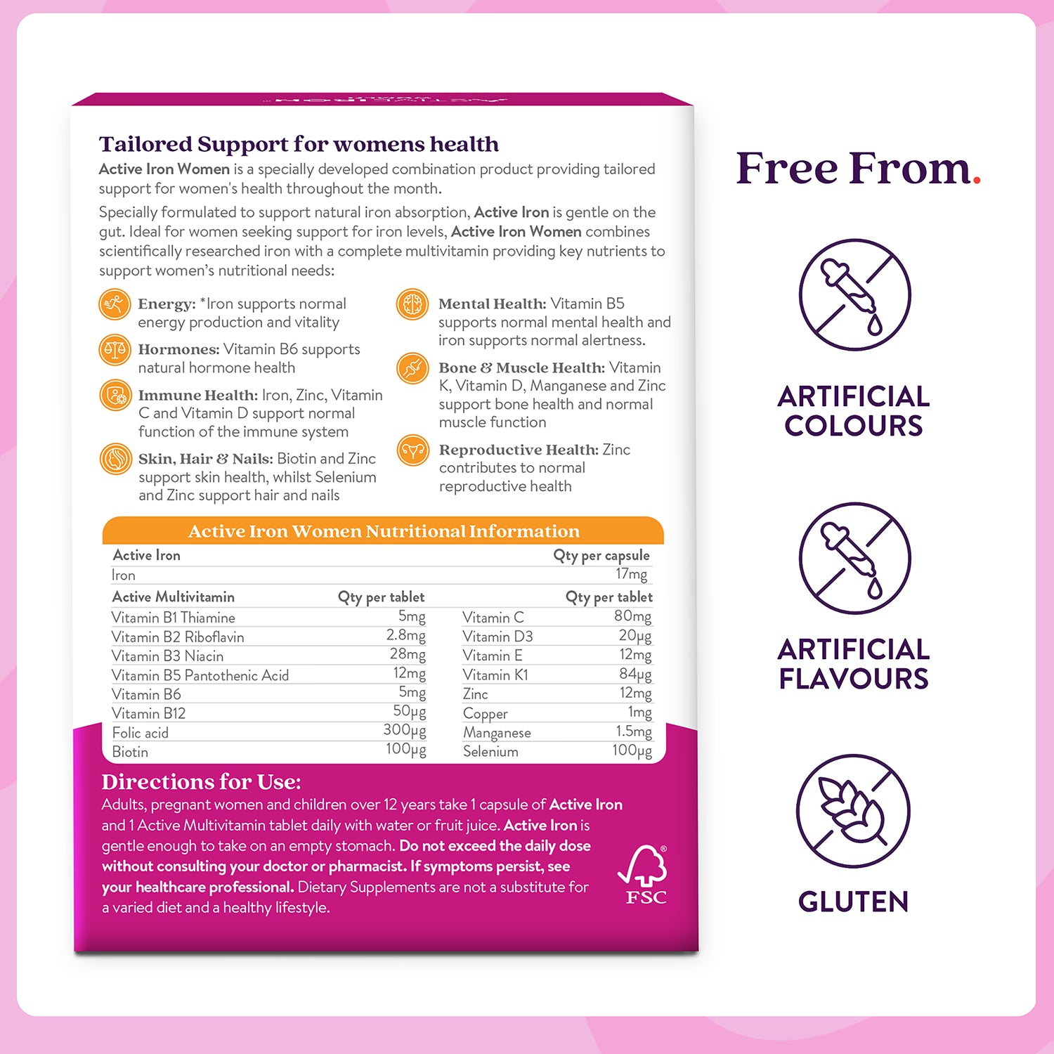 Active Iron for Women 60 Capsules