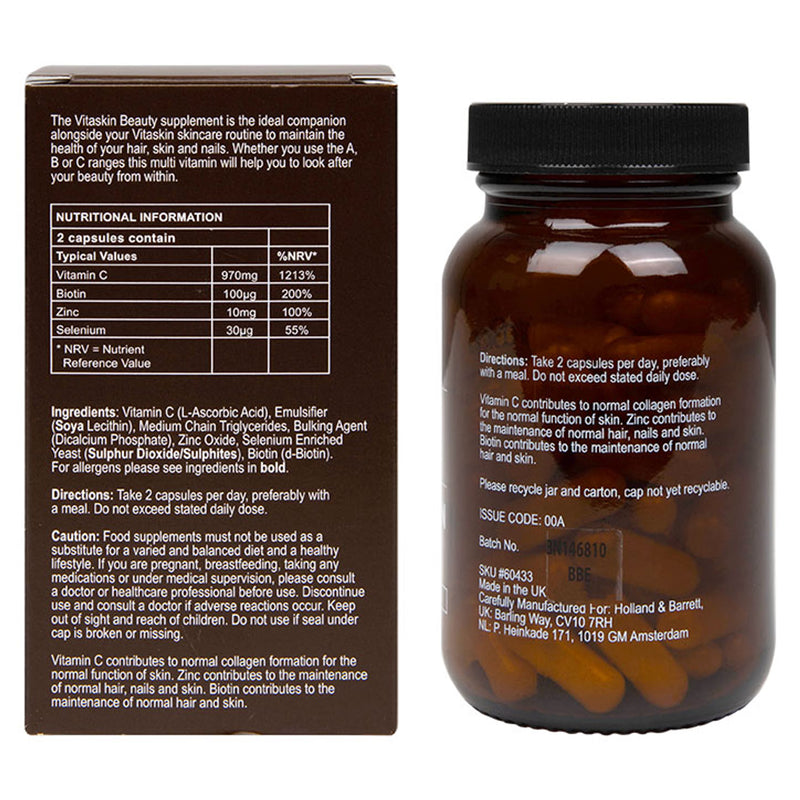Multi-Vitamin Beauty Supplement for Hair Skin and Nails