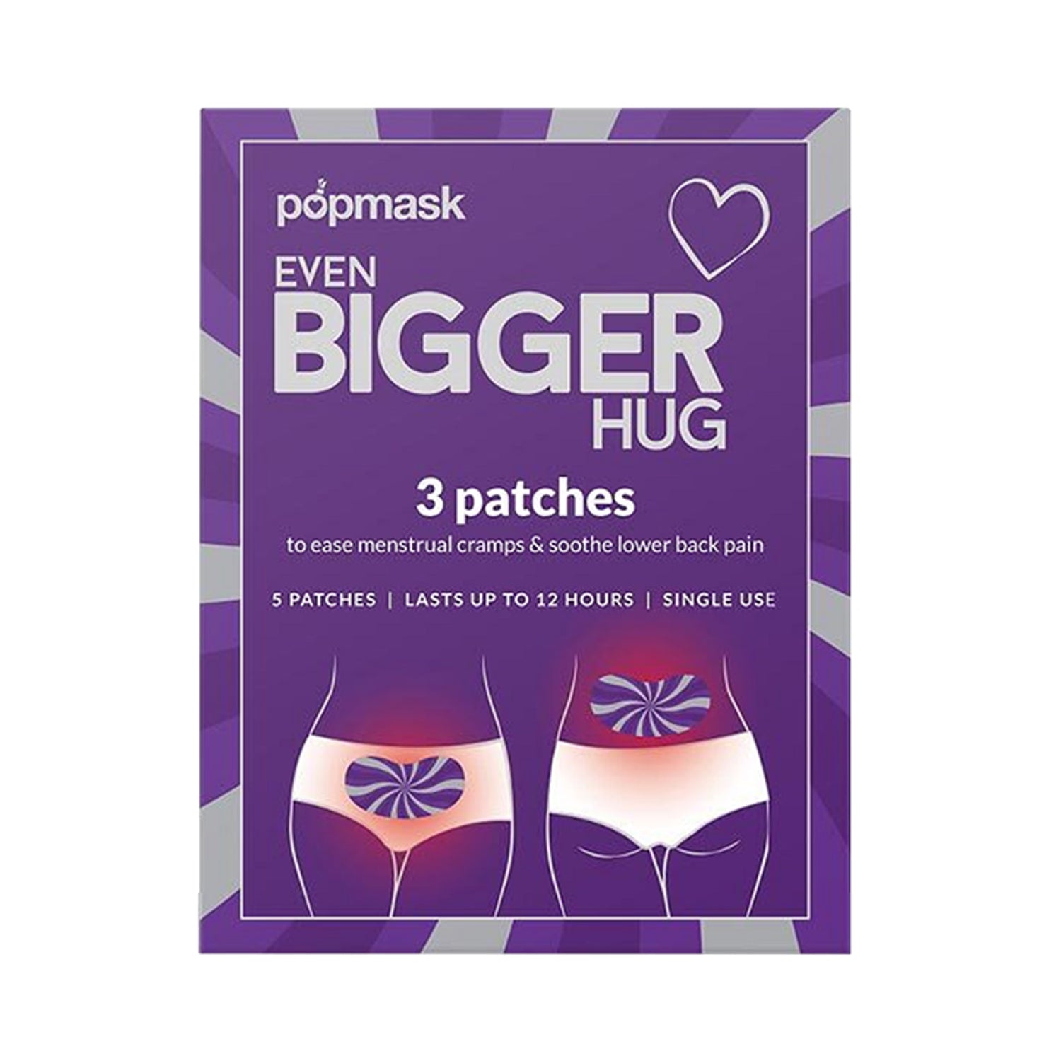 Large Self-Warming Menstrual Cramp Relief Patches 3 Pack