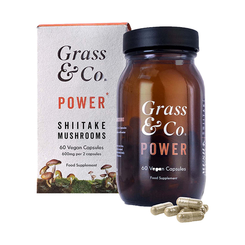 Shiitake Mushroom Extract with Holy Basil and Iron 60 Vegan Capsules