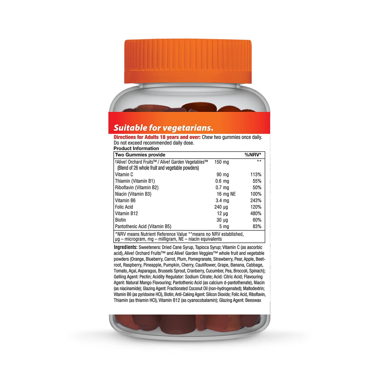 B Complex Multi Vitamin Soft Jells with Vitamin C Cherry Flavour 60 Count