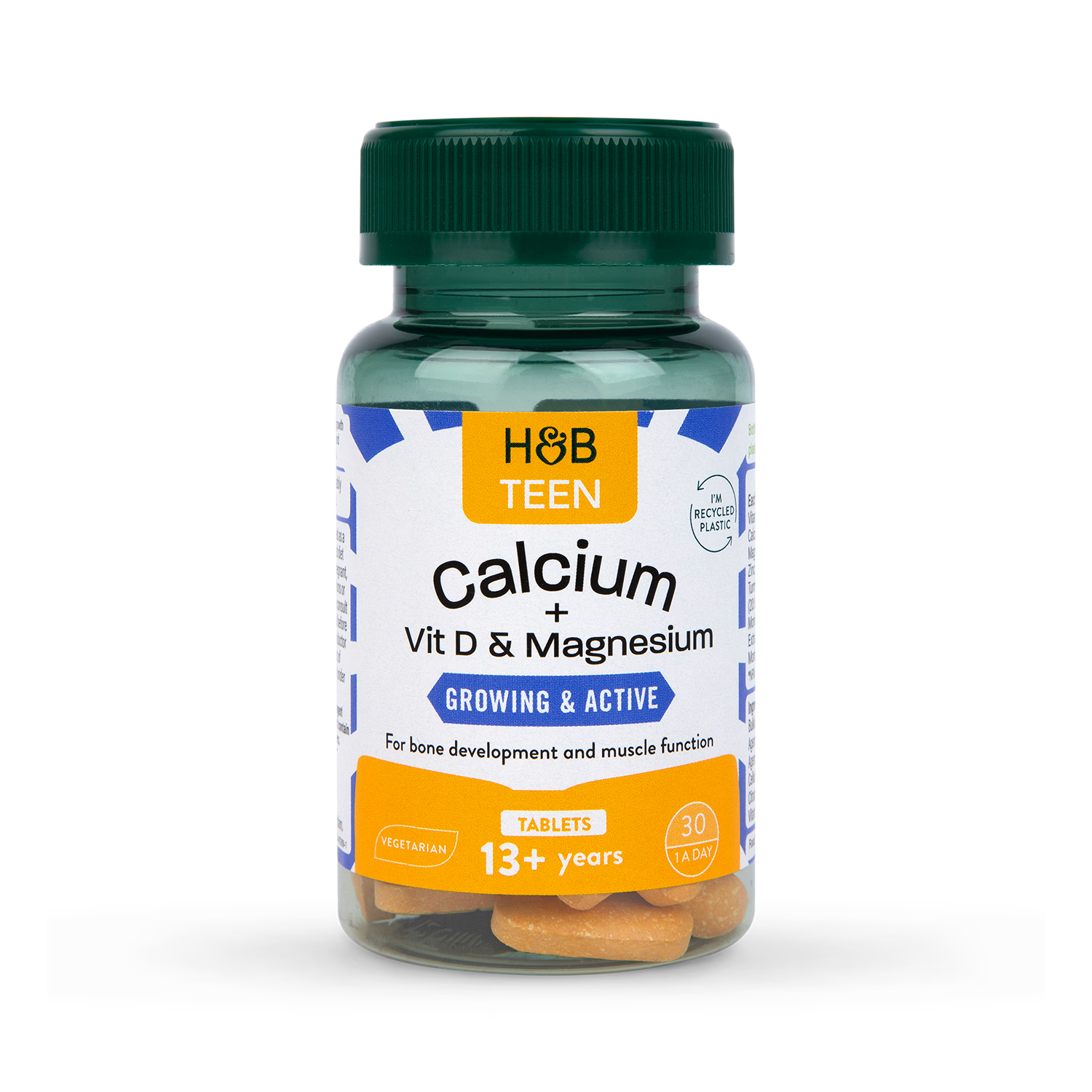 Holland Barrett Teens Growing Active Calcium Vitamin D Magnesium 30 Tablets
