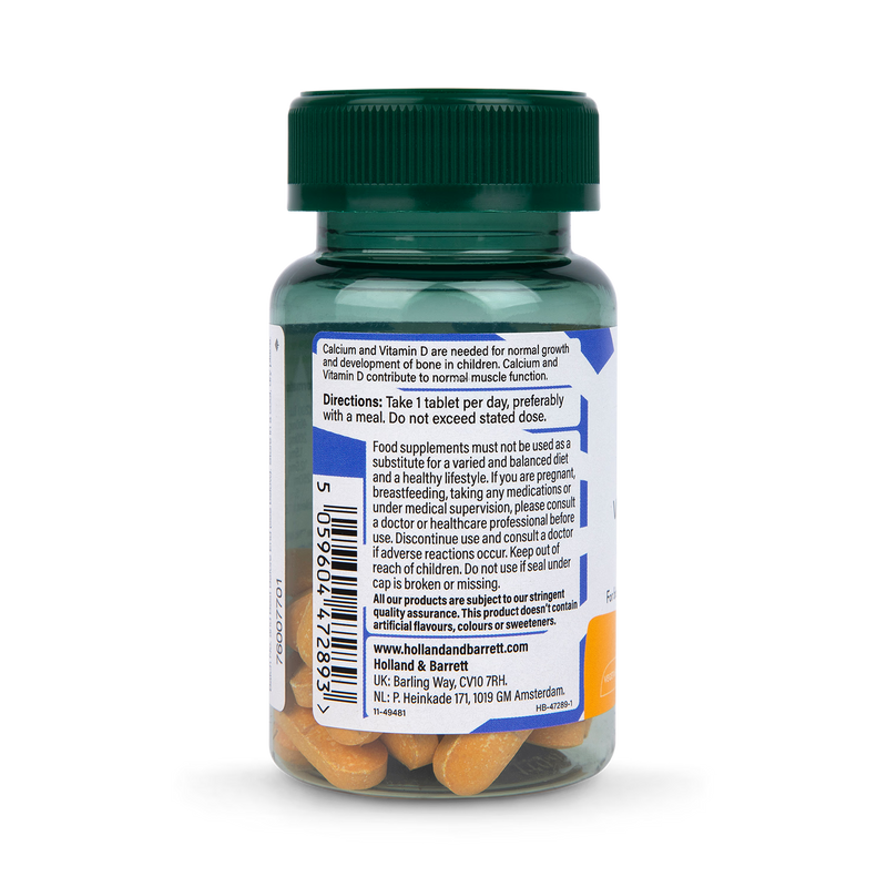 Holland Barrett Teens Growing Active Calcium Vitamin D Magnesium 30 Tablets