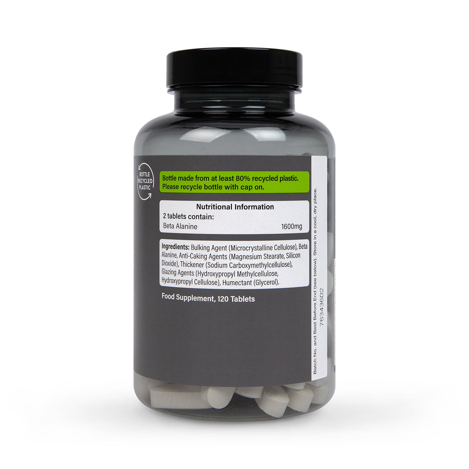 Beta-Alanine 800mg Amino Acid Supplement 120 Tablets
