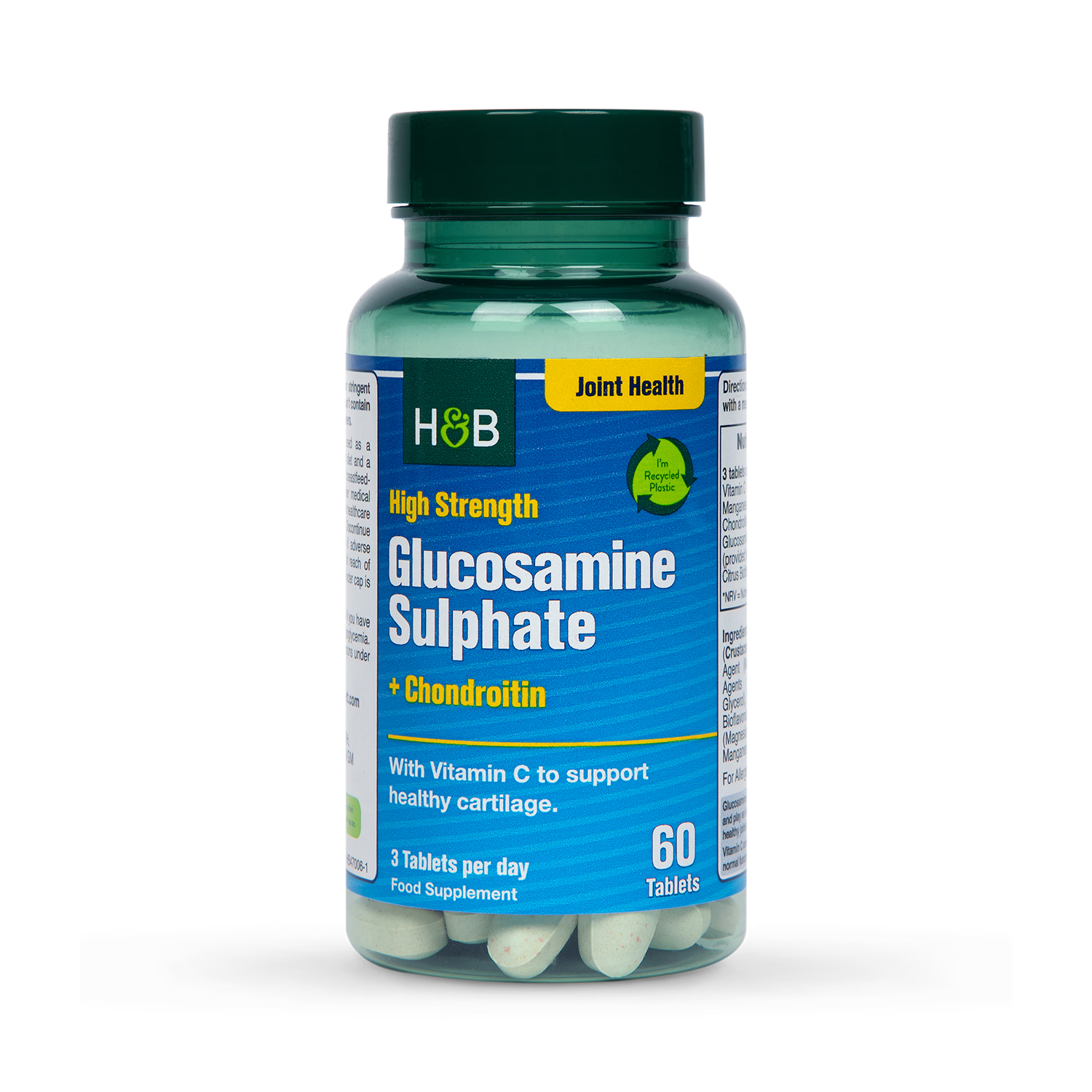 Holland Barrett High Strength Glucosamine Sulphate Chondroitin 60 Tablets