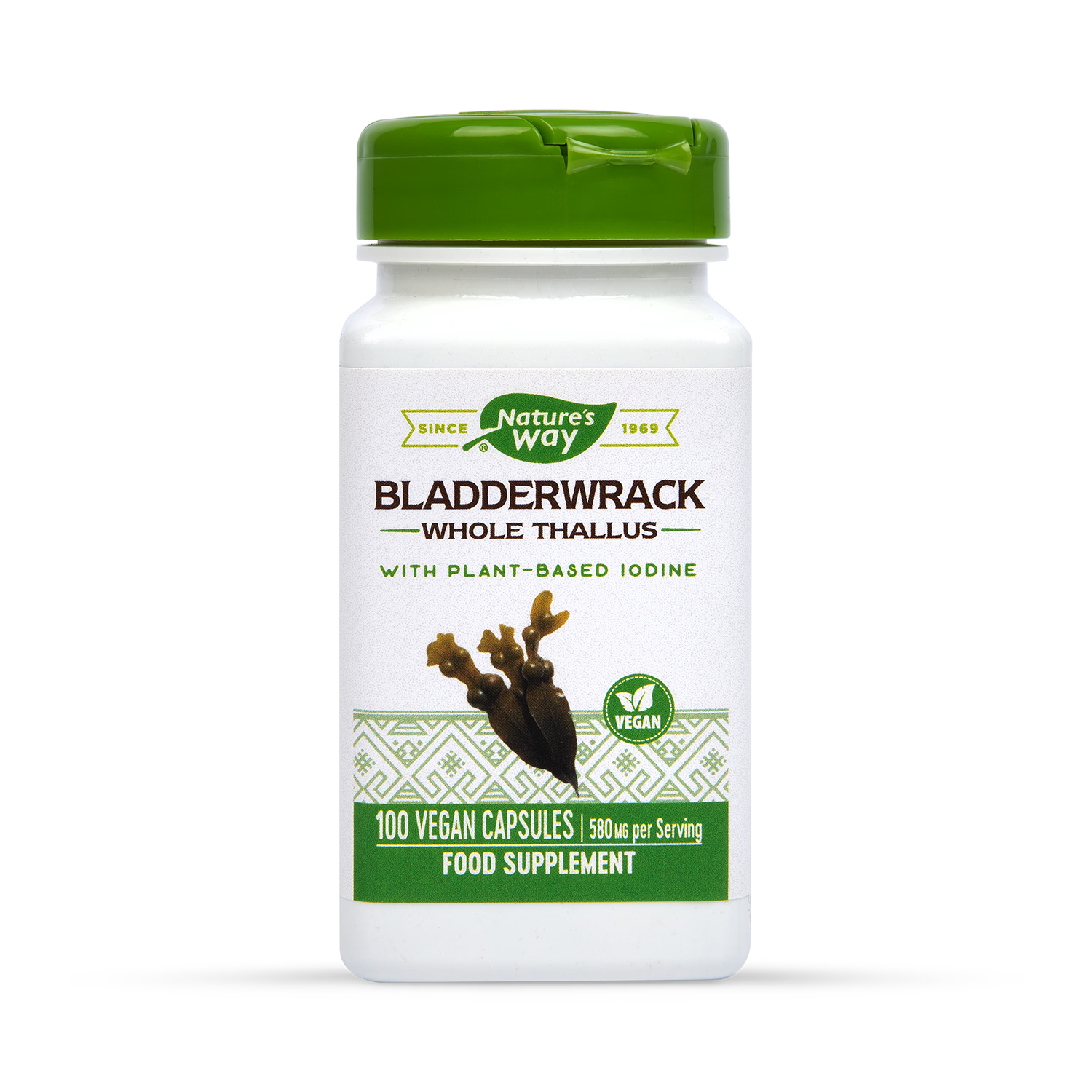Bladderwrack Seaweed with Iodine Thyroid Support 100 Capsules