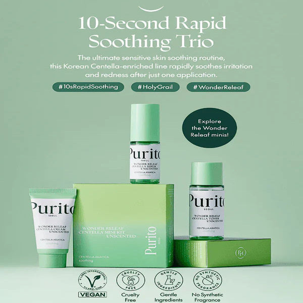 PURITO SEOUL Wonder Releaf Centella Mini Kit [Unscented]