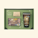 Indian Sandalwood Hand and Body Gift Set with Soap, Cream, and Exfoliating Pouch