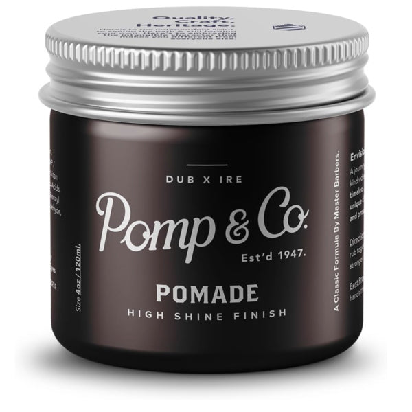 Pomp & Co High Shine, Medium Strong Hold Pomade 120ml