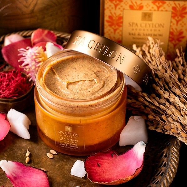SPA CEYLON Sal & Saffron Delicate Creme Facial Exfoliator 100g