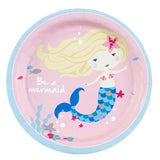 Amscan Be A Mermaid Disposable Plates