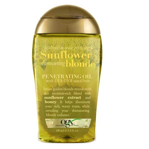 OGX Sunflower Shimmering Blonde Penetrating Oil