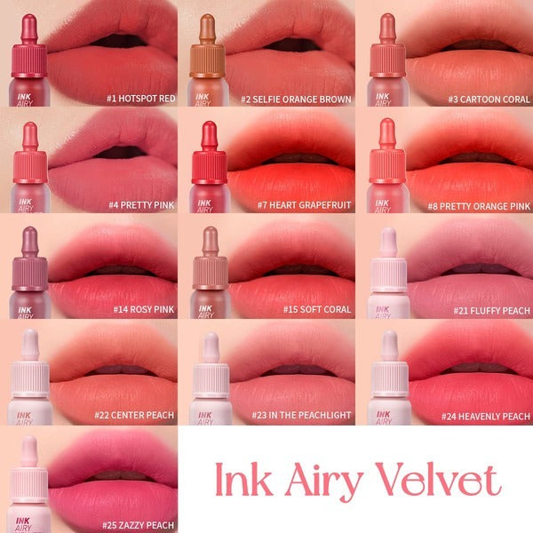 Peripera Ink Airy Velvet Lip Tint #02 Selfie Orange Brown