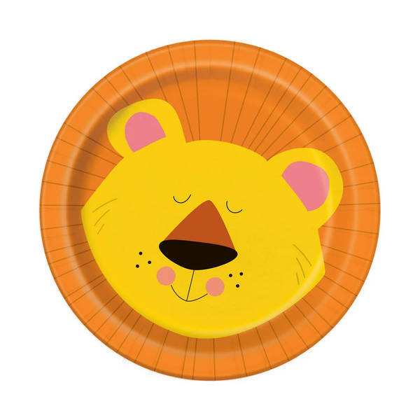 Unique Party Jungle Animals Party Plates (Pack of 8)