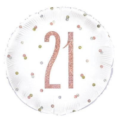 Superdrug Unique Party Round 21st Birthday Foil Balloon- Buy online at McGrocer