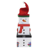 Eurowrap Plush Snowman Christmas Gift Boxes (Pack of 3) (L)