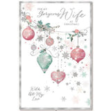 Simon Elvin For My Gorgeous Wife Christmas Card (Pack of 6)