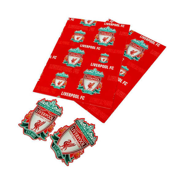 Liverpool FC Text Gift Wrap Sheets (Pack of 2)