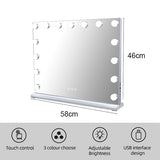 Hollywood Vanity Mirror 15 LED 58x46cm MT005846-1.1A
