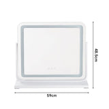 Livingandhome Adjustable Frameless LED Makeup Vanity Mirror
