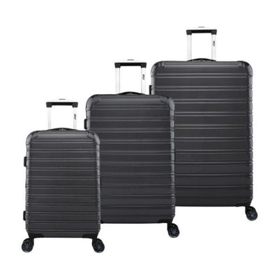 Superdrug IFLY 3pcs Luggage Set Hardside Spinner Upright Jet Black - SET- Buy online at McGrocer