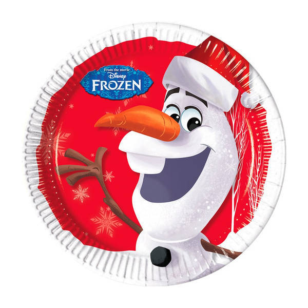 Frozen Olaf Christmas Party Plates (Pack of 8)
