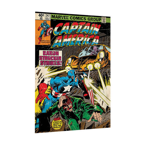 Marvel Captain America Baron Strucker Strikes Canvas Print