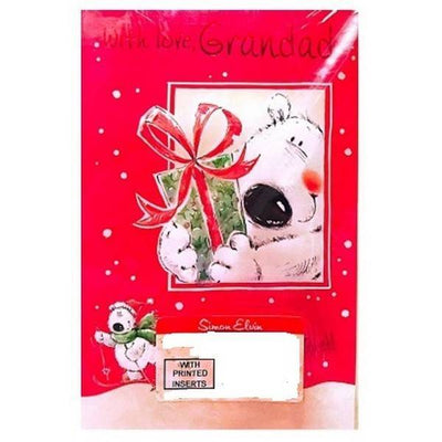 Superdrug Simon Elvin With Love Grandad Christmas Card (Pack of 12)- Buy online at McGrocer