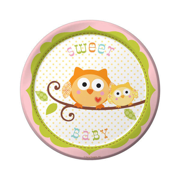Creative Party Sweet Baby Tree Disposable Plates (Pack of 8)