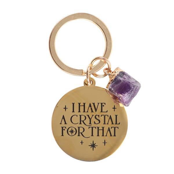Something Different Have Crystal For That Amethyst Keyring