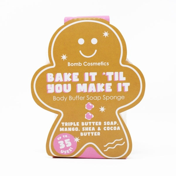 Bomb Cosmetics Body Buffer Soap Sponge - Bake It 'Til You Make It